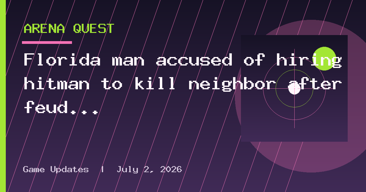 Florida man accused of hiring hitman to kill neighbor after feud over drone