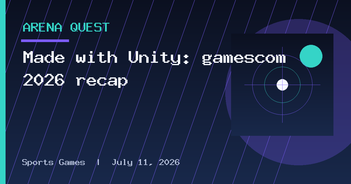 Made with Unity: gamescom 2026 recap